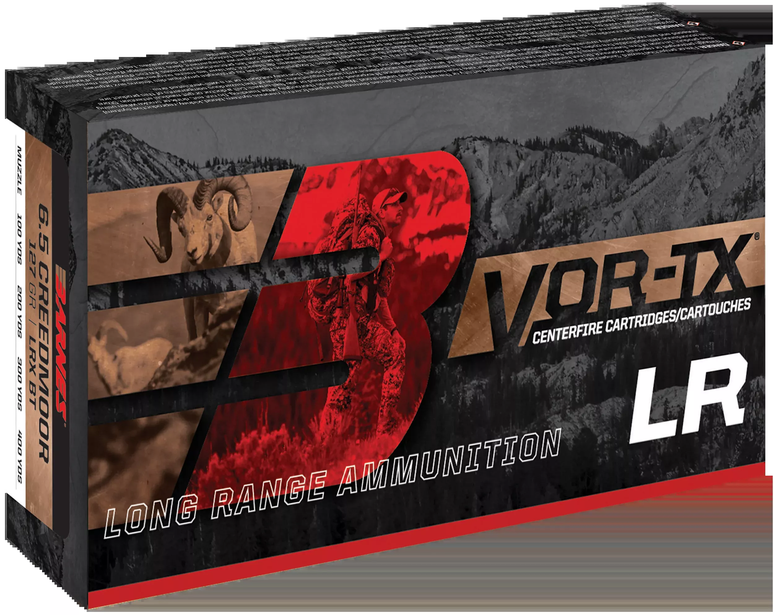 Barnes Bullets VOR-TX Long Range 6mm Creedmoor 95gr LRX Boat Tail - Box or Case