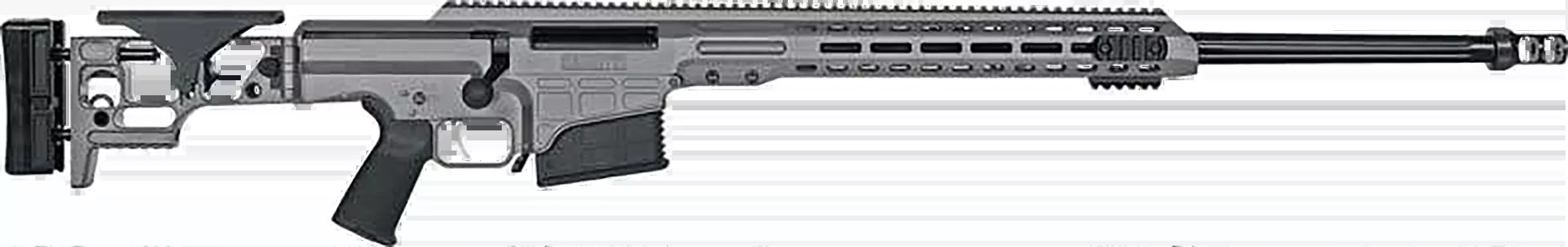 Barrett MRAD 300 Norma Mag 26" 10+1 Bolt Action Rifle - Tungsten Gray Cerakote Side Folding Stock
