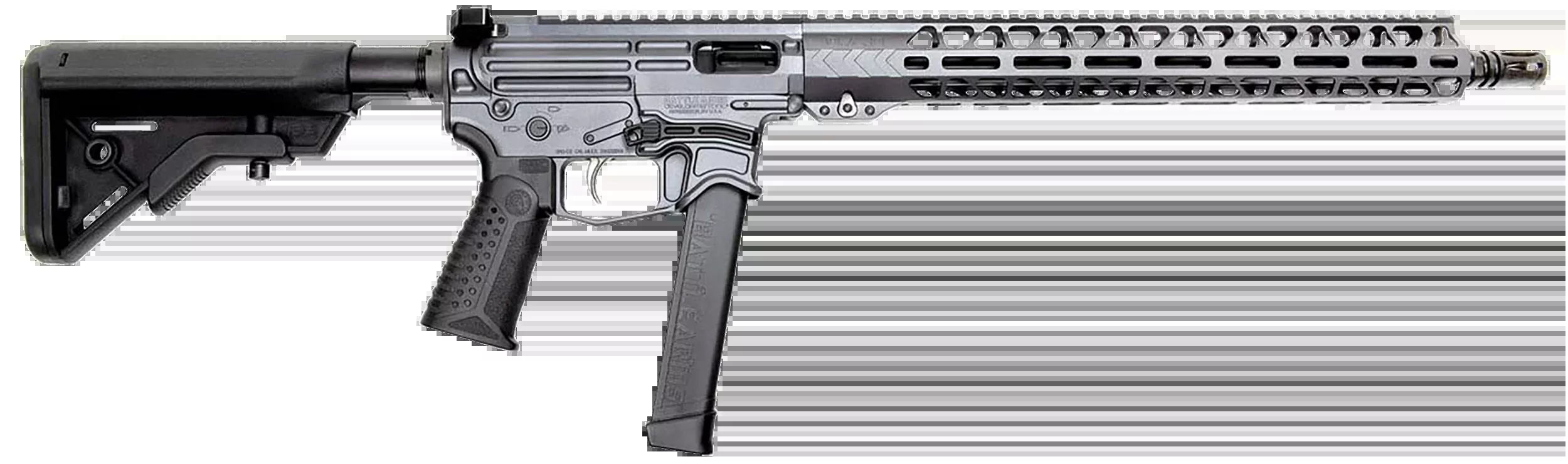 Battle Arms Development Xiphos 9mm Luger 16" 30+1 Semi-Auto Rifle - Combat Gray