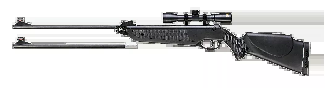 Beeman 1022 Black Club Combo .22/.177 1rd Break Barrel Spring Piston Air Rifle w/ 4x32mm Scope