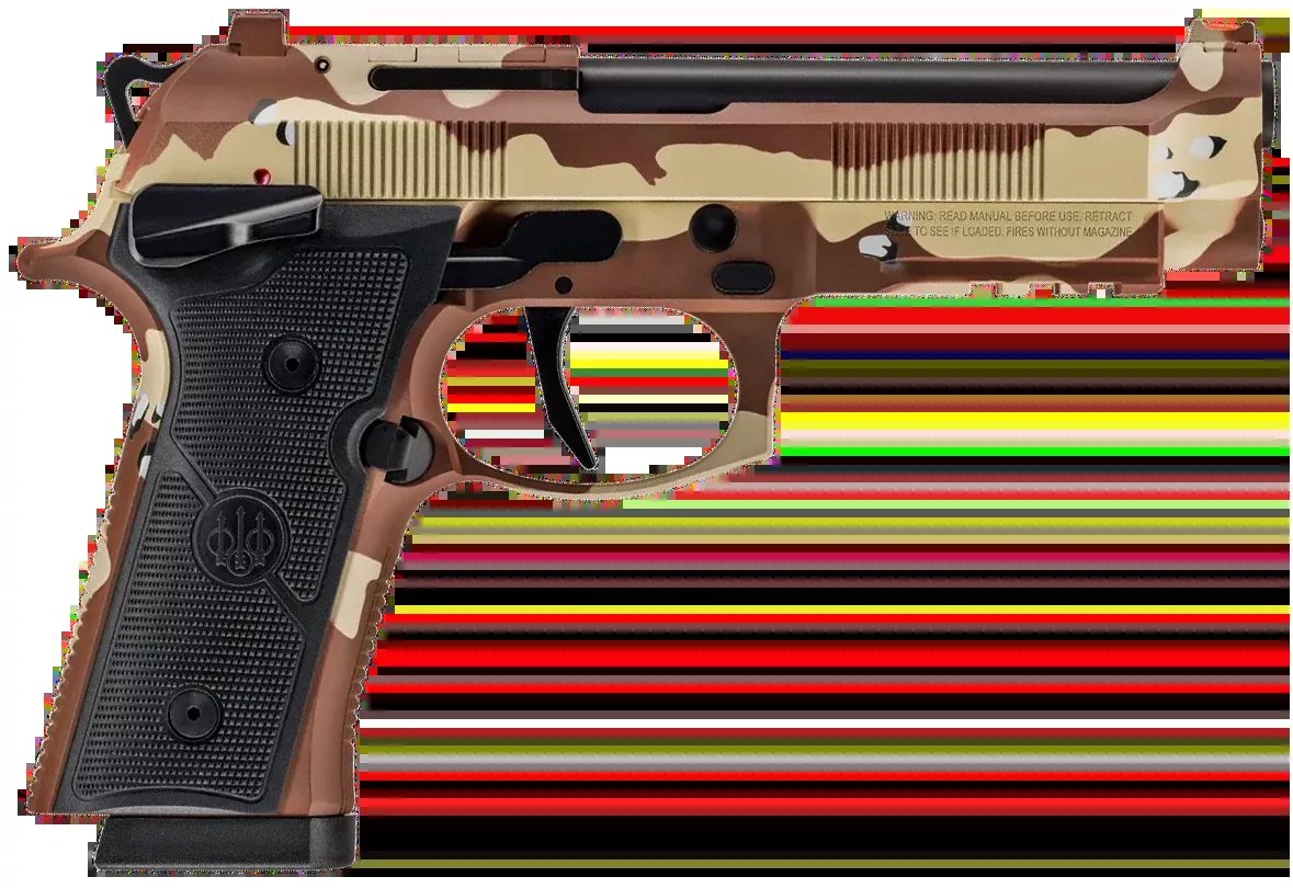 Beretta 92XI Combat 9mm Luger 4.7" 15+1 SAO Pistol - Chocolate Chip Camo Cerakote