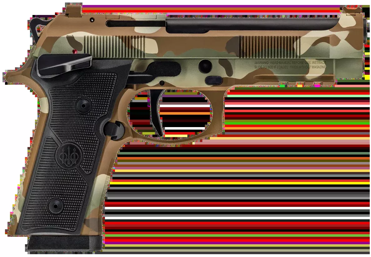 Beretta 92XI Combat 9mm Luger 4.7" 15+1 SAO Pistol - MultiCam Cerakote