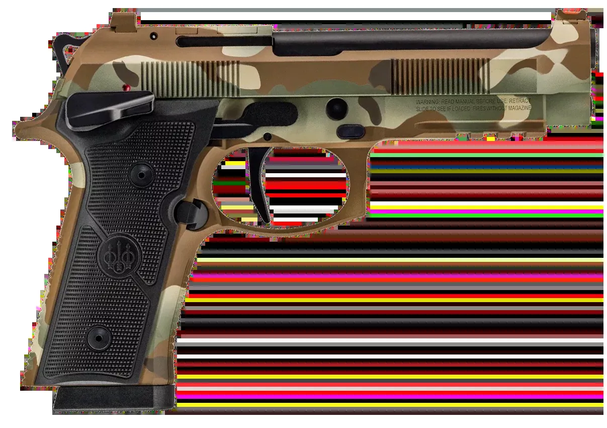 Beretta 92XI SAO 9mm Luger 4.7" 18+1 Semi-Auto Pistol - MultiCam Cerakote