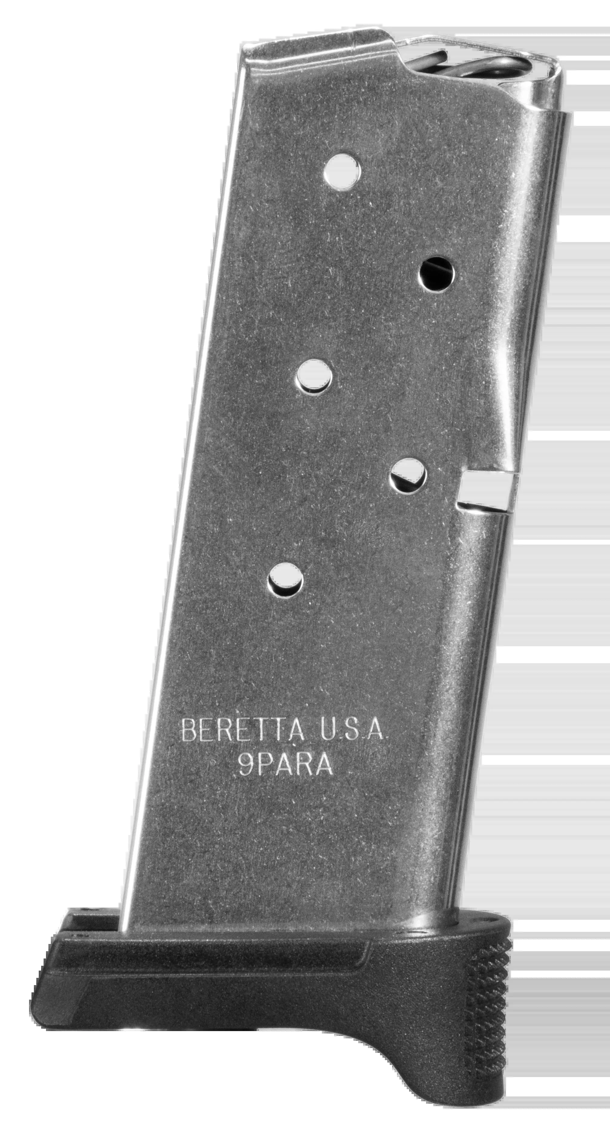 Beretta APX Carry 9mm Luger 6-Rd Stainless Steel Pistol Magazine