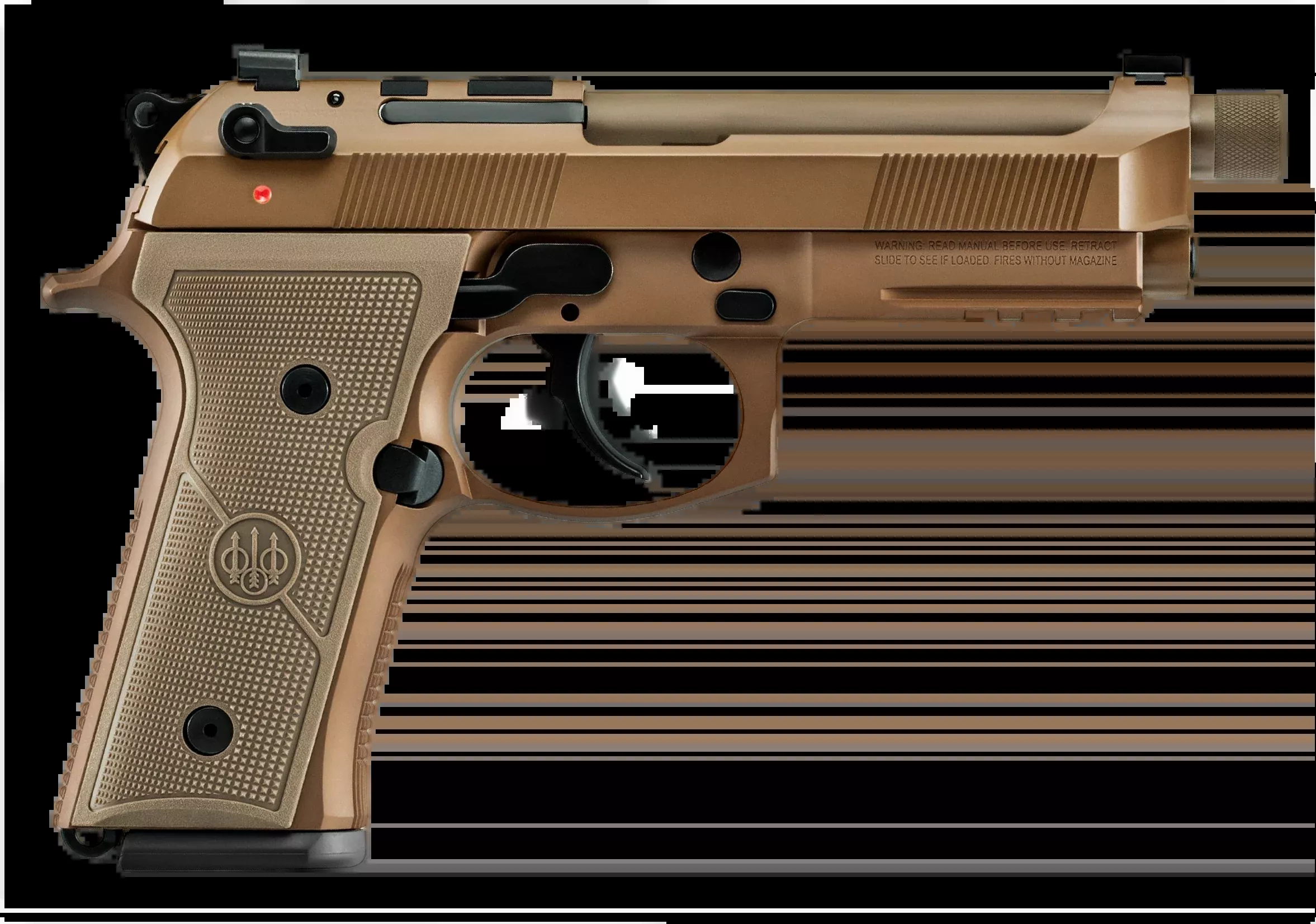 Beretta M9A4 Centurion 9mm Luger 4.80" 15+1 DA/SA Pistol - FDE Cerakote