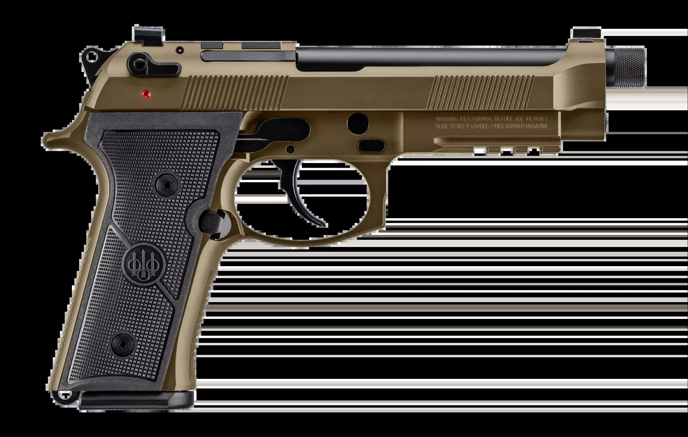 Beretta M9A4 Overlanding Full Size 9mm Luger 5.10" 15+1 DA/SA Semi-Auto Pistol - Nomad Bronze Cerakote