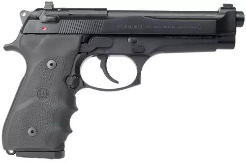 Beretta USA 92FS Brigadier 9mm Luger 10+1 4.90" Steel Barrel, Black Stainless Steel Serrated Slide, Black Aluminum Frame, Black Stippled Rubber Grip