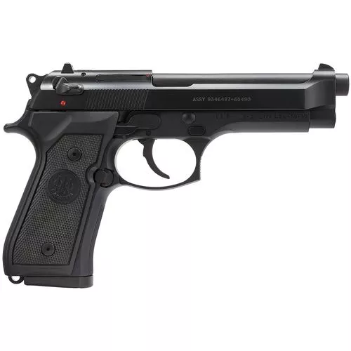 Beretta USA J92M9A0M M99mm Luger 4.90" 15+1 Black Bruniton Black Bruniton Steel Slide Checkered Black Polymer Grip
