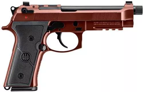 Beretta USA M9A4 Overlanding Full Size Frame 9mm Luger 18+1 5.10" Black Threaded Barrel, Lunar Cerakote Steel Optic Ready/Serrated Slide, Lunar Cerakote Aluminum Frame w/Beavertail & Picatinny Rail, Ambidextrous