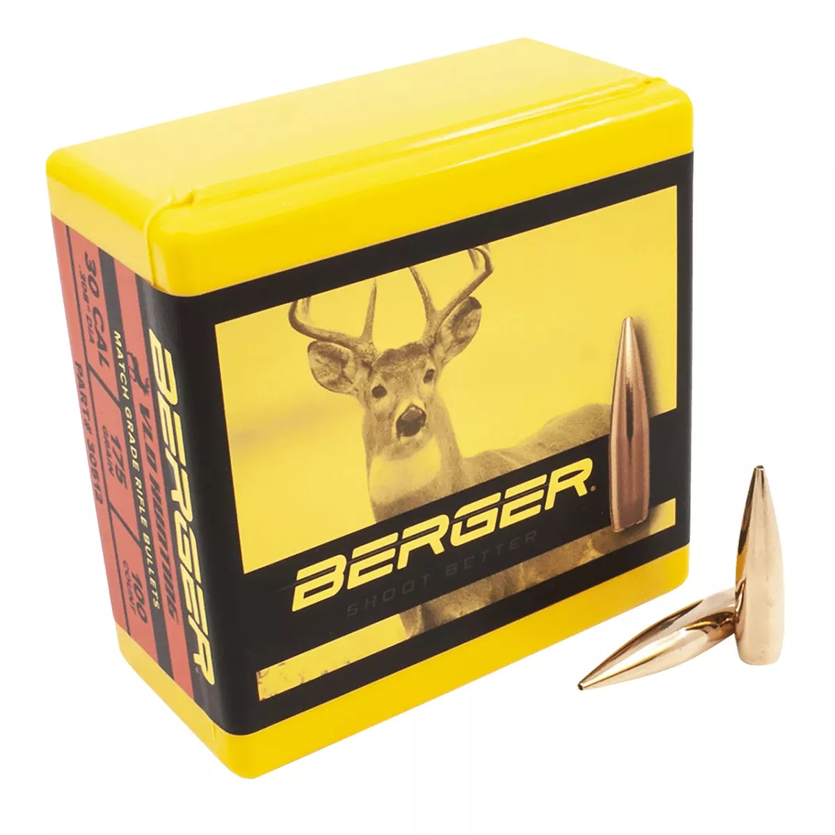 Berger Bullets 30512 Hunting 30 Caliber .308 175 GR Secant Very Low Drag 100 Box