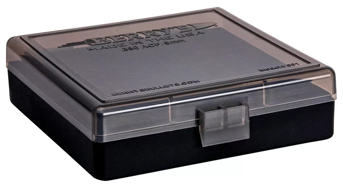 Berry's 41236 Ammo Box9mm/380ACP Smoke/Black Polypropylene 100rd