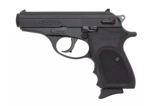 Bersa FS380M Firestorm *CA Compliant Micro-Compact Frame 380 ACP 7+1, 3.50" Black Steel Barrel, Matte Black Serrated Steel Slide, Aluminum Frame w/Beavertail