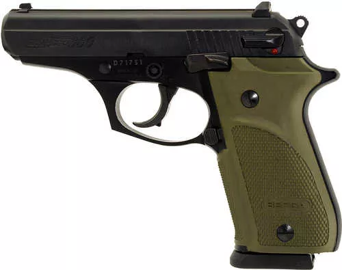 Bersa Thunder 380 Combat Plus Semi-Auto Pistol 380ACP 3.5" Barrel (1)-15Rd Mag Rubber Forrest Green Grips Black Finish