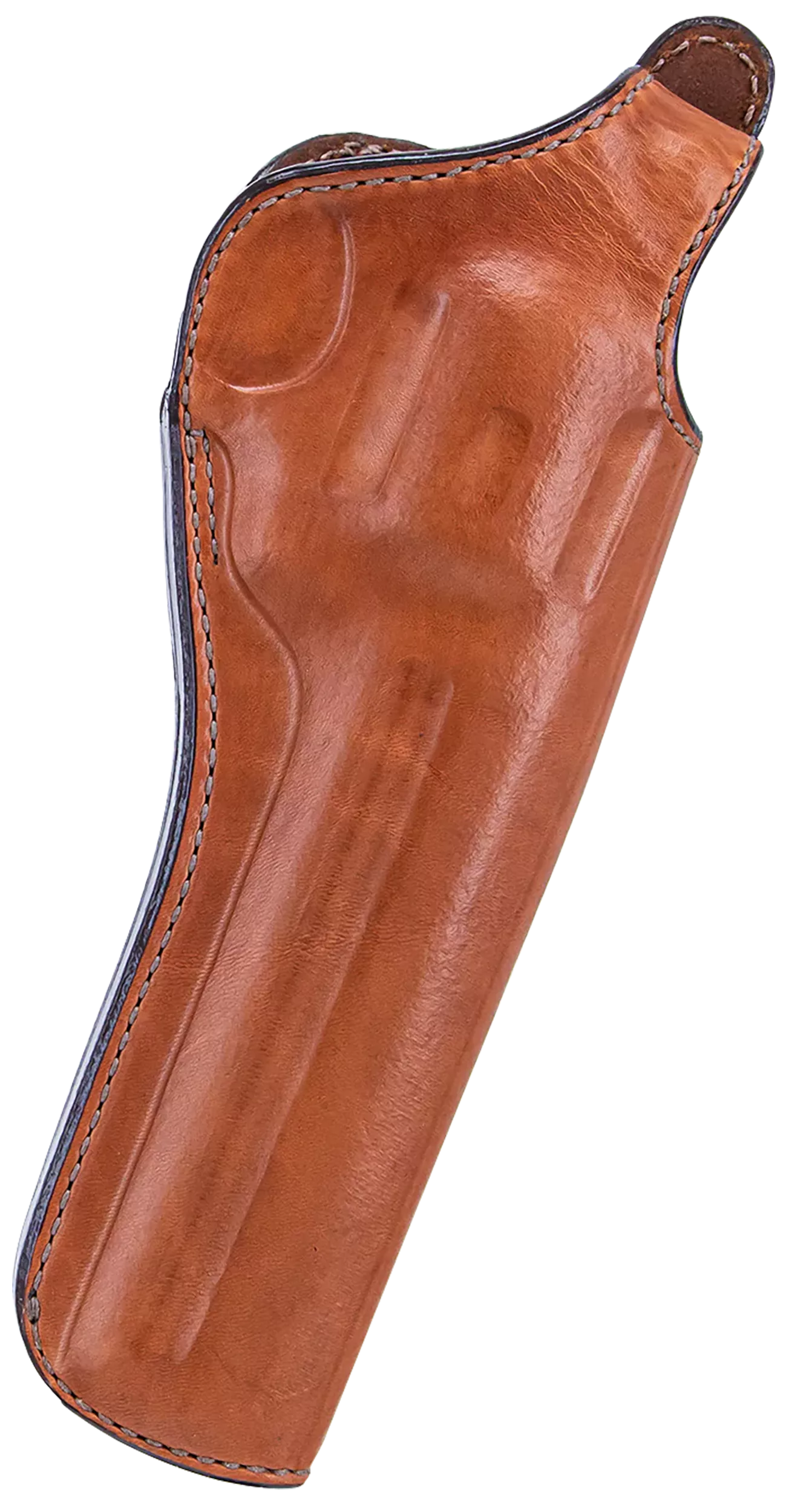 Bianchi 12678 111 Cyclone Belt Holster Size 03 OWB Open Bottom Style made of Leather with Tan Finish, Strongside/Crossdraw & Belt Loop Mount Type fits 4" Barrel S&W K-Frame for Right Hand