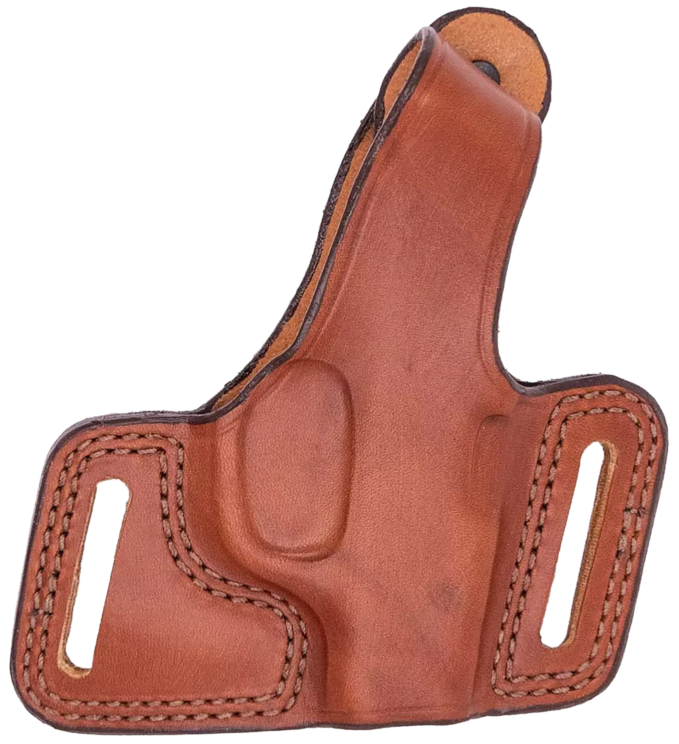 Bianchi 15190 Black WidowOWB Size 14 Tan Leather Belt Slide Fits Glock 17 Fits Glock 19 Fits Glock 22 Right Hand