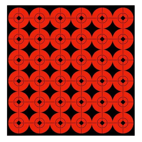 Birchwood Casey 33901 Target SpotsSelf-Adhesive Paper Bullseye Black/Orange 360 Targets