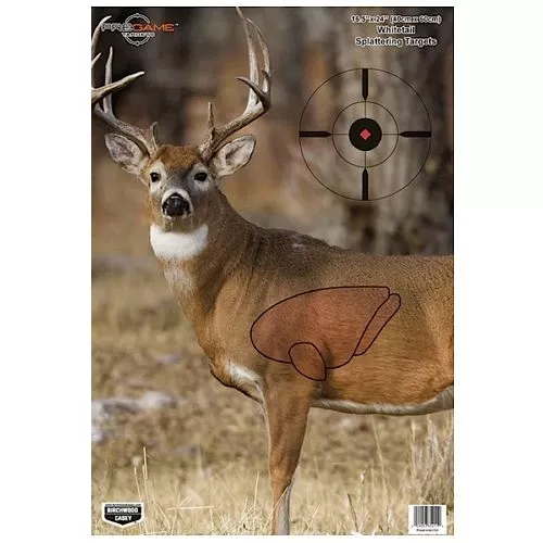 Birchwood Casey 35401 PregameDeer Hanging Paper Target 16.50" x 24" 3 Per Pack