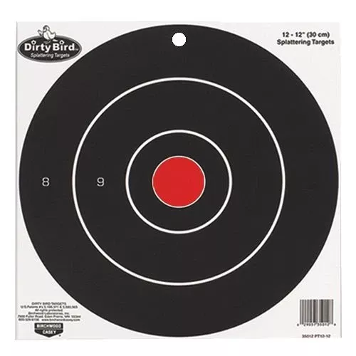 Birchwood Casey 35825 Dirty BirdBullseye Hanging Tagboard Target 8" 25 Per Pack