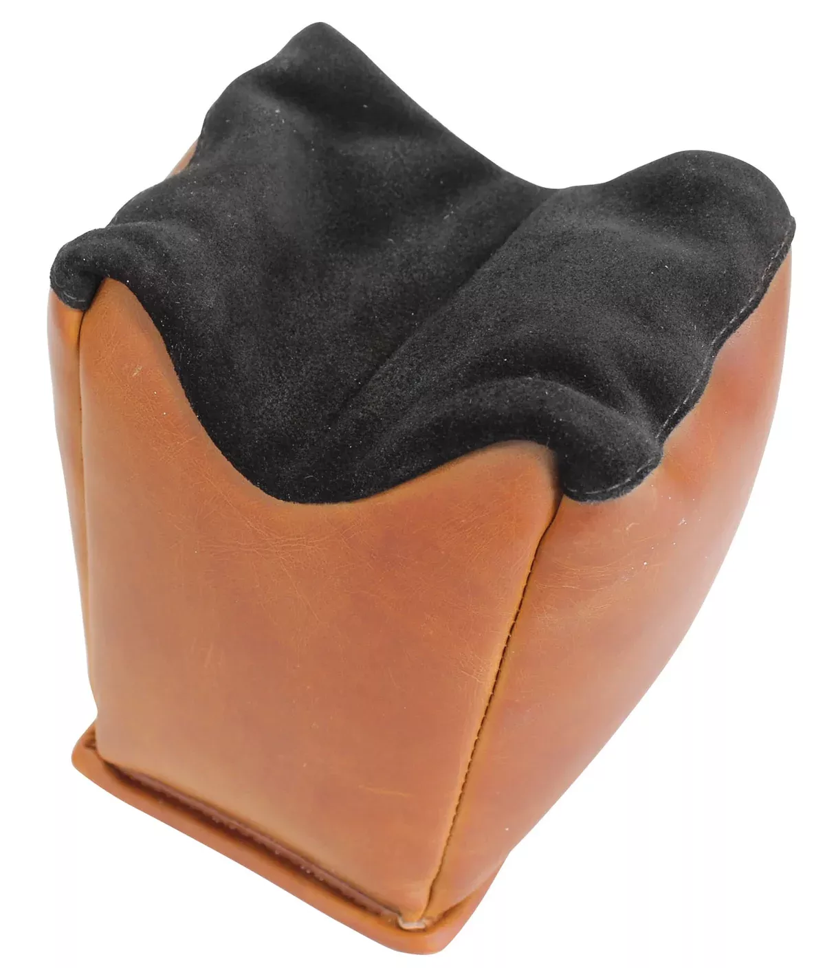 Birchwood Casey 48221 Leather Shooting Rest Unfilled Black Suede Top4" W x 6" L x 6" H