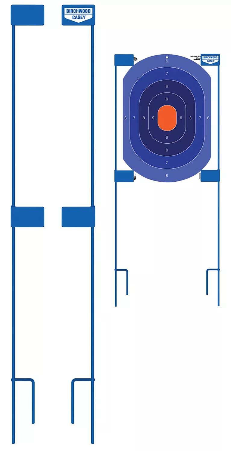 Birchwood Casey 49013 Adjustable Target Stakes36" Stand Blue Steel Target 36" 2