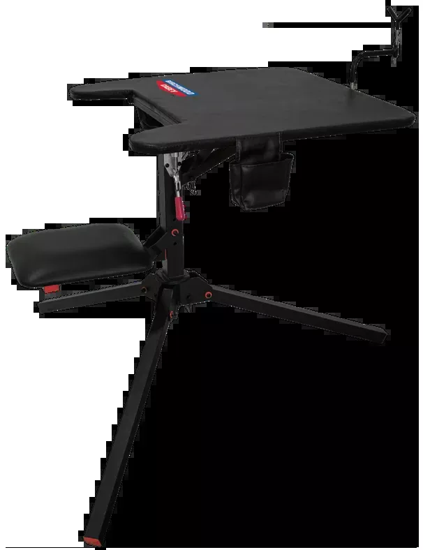 Birchwood Casey MSB300 Swivel Action Shooting Bench - Black Steel, 29" W x 29" L