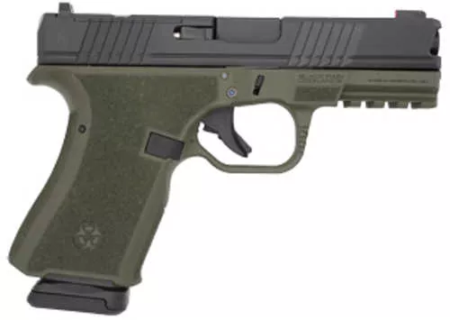 Black Rain Ordnance Frontline Pistol 9mm Luger 4" Barrel 15Rd Black Slide Olive Drab Green Finish