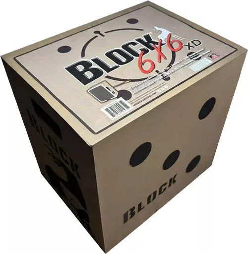 Block Targets 6x6 XD 17.45x12.9x16.95 6-Sided Broadhead Rated Archery Target