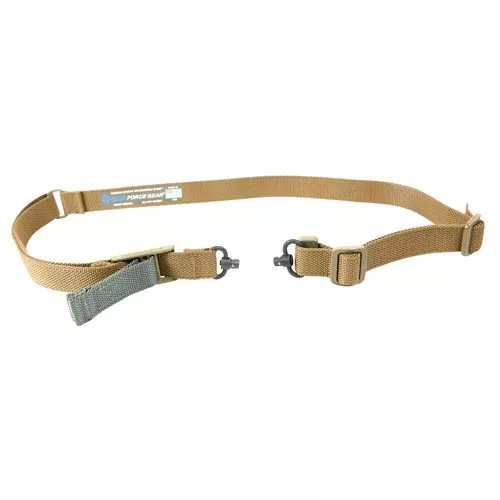Blue Force Gear VCAS2TO1RED125AACB Vickers 221 Sling with RED Swivel 1.25" W One-Two Point Coyote Tan Cordura Nylon