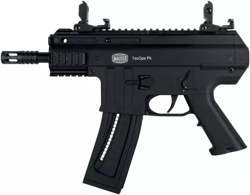 Blue Line Solutions 4150043 TacOps Pk 22 LR 22+1 5" Black Anodized Steel Barrel, Picatinny Rail Receiver, Black Aluminum Frame w/Picatinny Rail