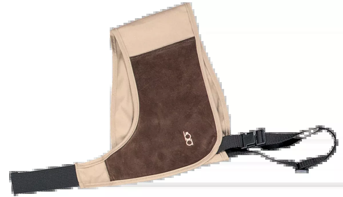 Bob Allen 12707 Absorb-A-Coil Khaki Cotton Shotgun Recoil Harness - RH