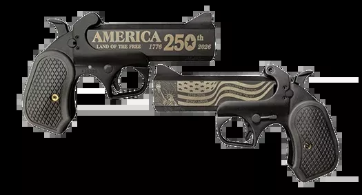 Bond Arms America 250th Anniversary 45 Colt/410 Bore 2-Shot 4.25" Derringer - Black Cerakote