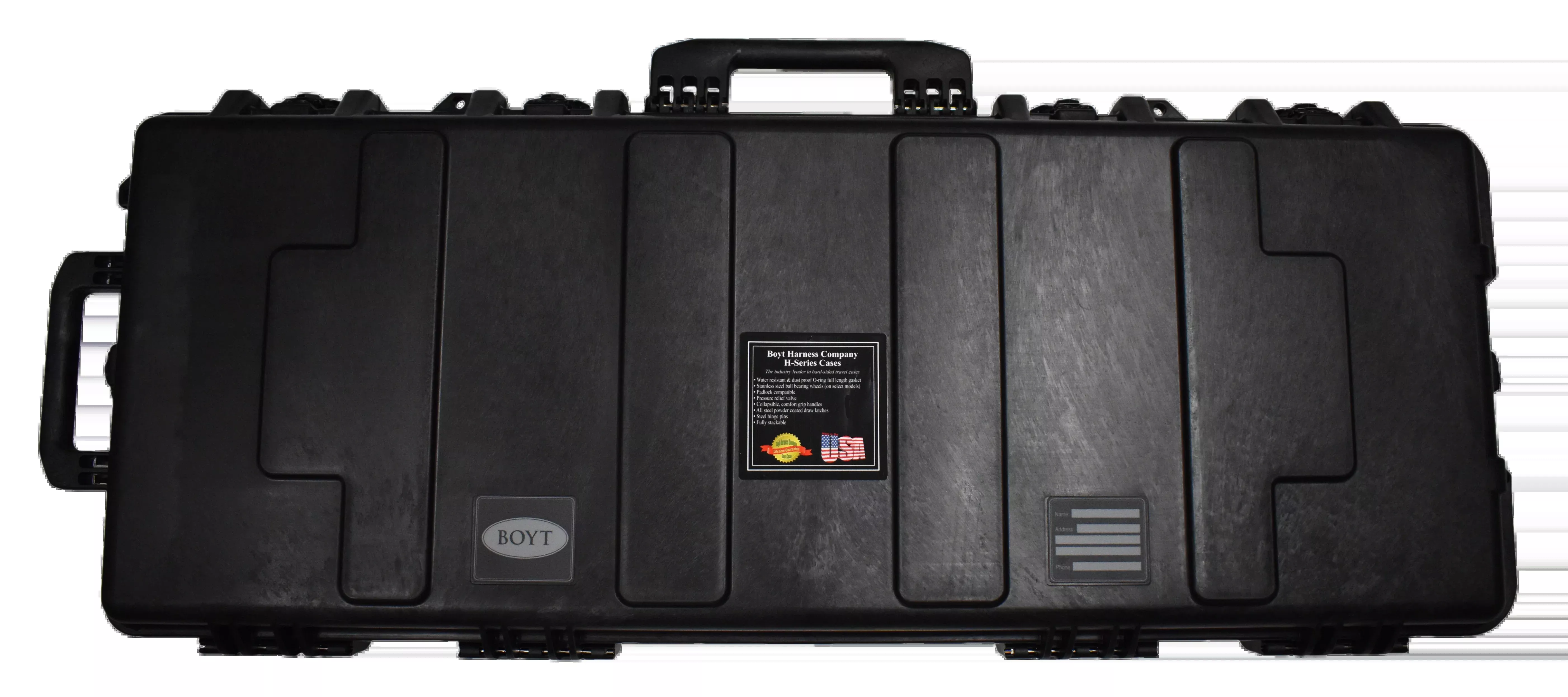 Boyt Harness H41XD Tactical AR/Carbine Case 43" Black Polypropylene - Wheels, Foam Padding, Weather Resistant