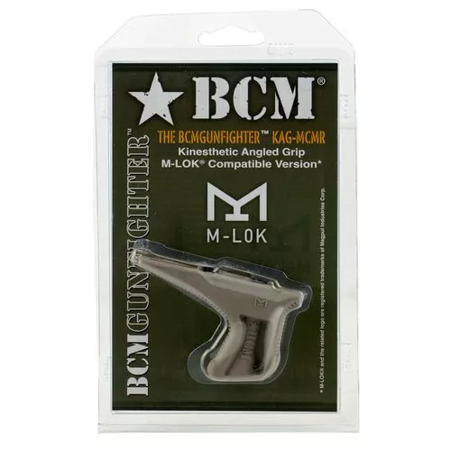 Bravo KAGMCMRFDE BCMGunfighter Kinesthetic Angled Forend Grip M-Lok Mod3 Flat Dark Earth