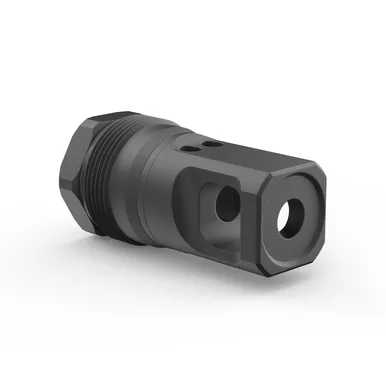 Breek Arms Echo Echo Single Port Plan B - 5/8x24, 30 Cal, Black