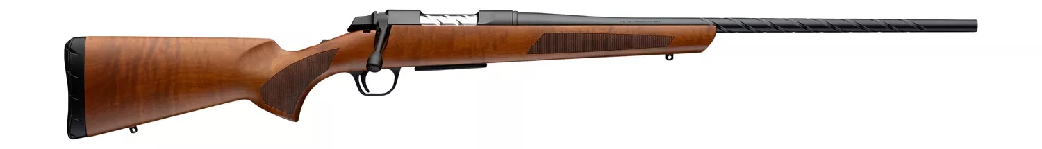 Browning 035848229 AB3 Pro Hunter Full Size 300 Win Mag 3+1 26″ Matte Blued Spiral Fluted Threaded Barrel, Matte Blued Steel Drilled & Tapped Receiver, AAA Dark Maple Fixed Stock