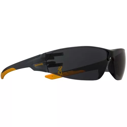 Browning 12762 Shooters Flex Glasses Eye Protection Smoke Lens/Gold Temple