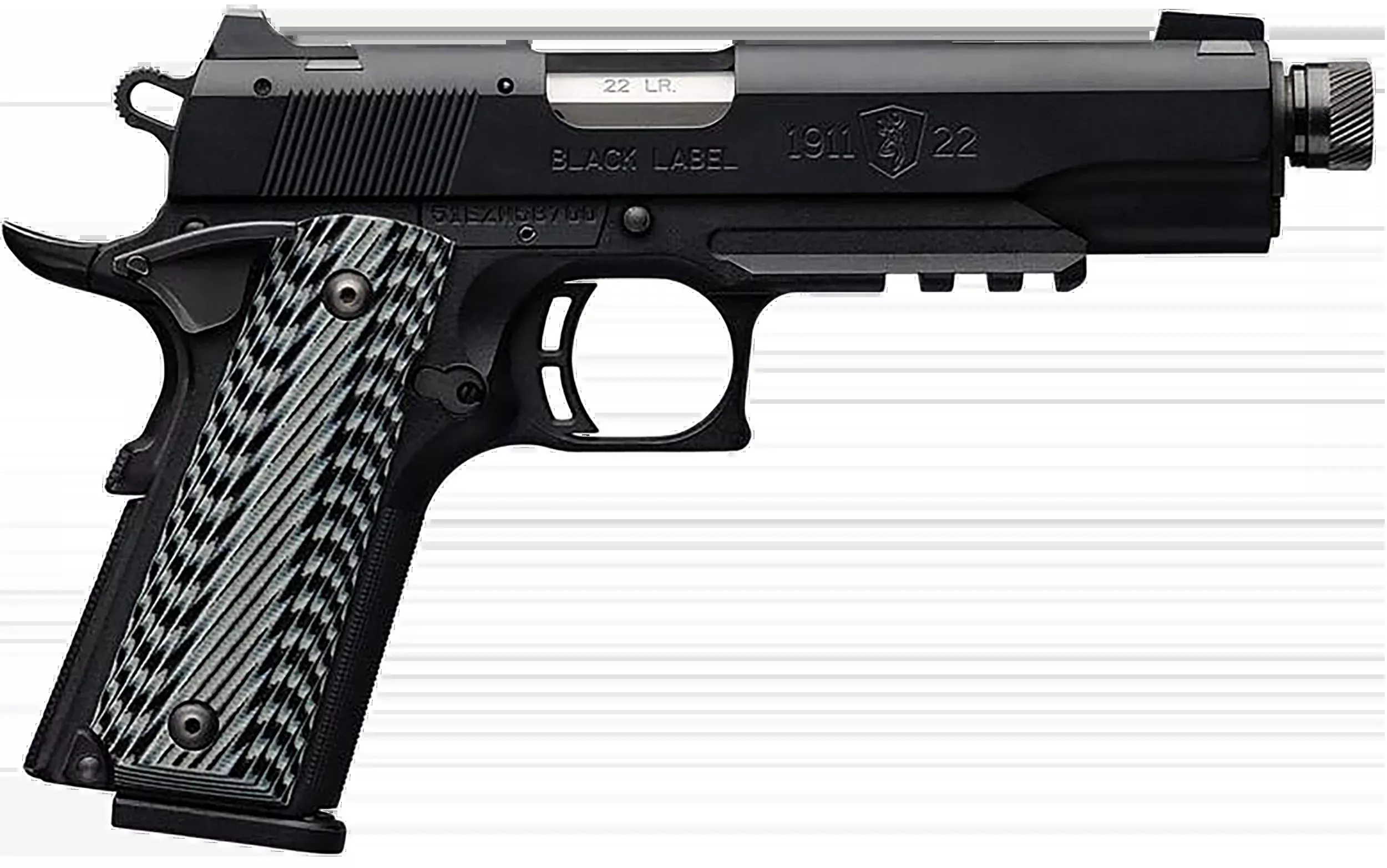 Browning 1911-22 Black Label SR Full Size 22 LR 4.88" 10+1 Semi-Auto Pistol