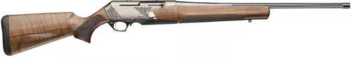 Browning BAR MK4 Medallion 308 Win 4+1 22" Polished Blued Fluted Barrel, Satin Nickel Engraved Aluminum Alloy Drilled & Tapped Receiver, Grade III Turkish Walnut Adj Shim Stock
