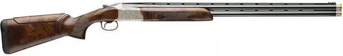 Browning Citori 825 Golden Clays Sporting 12 Gauge Break Open 3" 2rd 30" Blued Over/Under Vent Rib Barrel, Silver Nitride Engraving w/Gold Accents Steel Receiver, Adj Comb Grade V/VI Gloss Black Walnut Stock