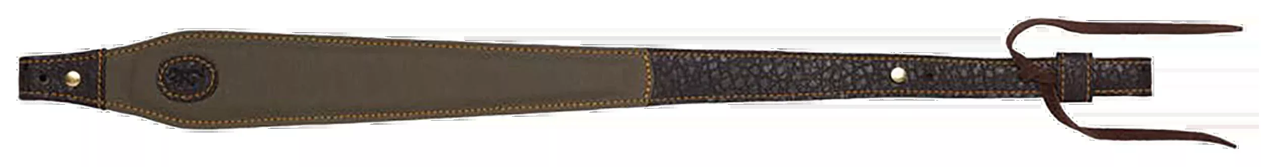 Browning Laredo Rifle Sling Olive Canvas/Leather Adjustable 25.5"-35.5"