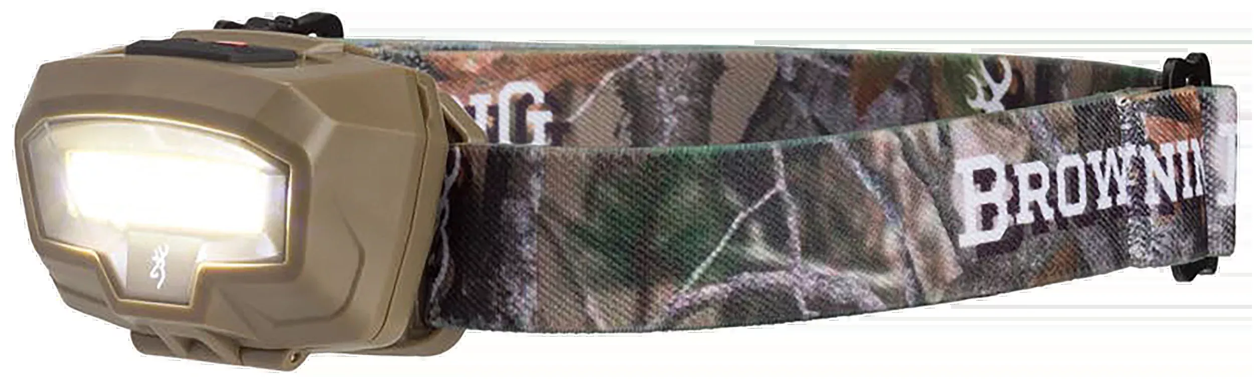 Browning Night Gig Headlamp 26/485 Lumens Red/White LED Flat Dark Earth - 25 yd Beam