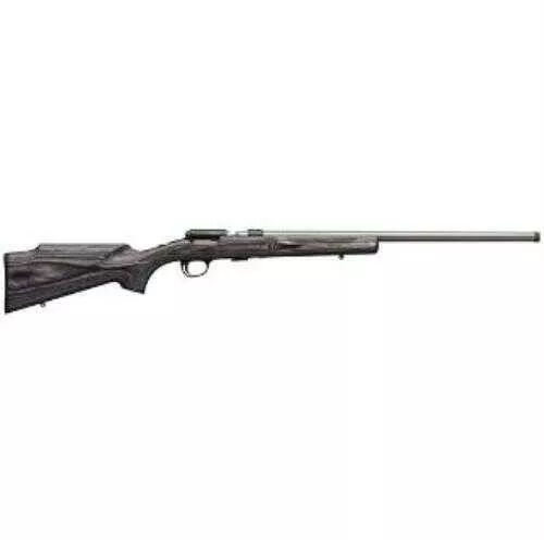 Browning T-Bolt Rifle 22 WMR Target / Varmint 22" Matte Stainless Steel Medium Free Floating Barrel Gray Laminated Stock Blued Receiver