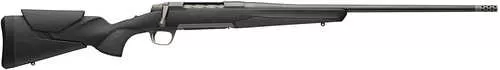 Browning X-Bolt 2 Hunter Full Size 6.5 PRC 3+1 24" Matte Blued Threaded Sporter Barrel, Tungsten Cerakote Drilled & Tapped Steel Receiver, Adj Vari-Tech Matte Black Composite Stock, Radial Muzzle Brake