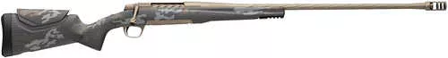 Browning X-Bolt 2 Mountain Pro 30-06 Springfield 4+1 22" Burnt Bronze Cerakote Spiral Fluted Threaded Barrel & Drilled & Tapped Stainless Steel Receiver, Picatinny Rail Forend, Adj Comb & LOP Bronze/Gray Graphics Carbon Fiber Stock
