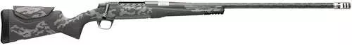 Browning X-Bolt 2 Mtn Pro 300 Win Mag 3+1 26" Carbon Fiber Wrapped Threaded Barrel, Carbon Gray Cerakote Drilled & Tapped Stainless Steel Receiver, Picatinny Rail Forend, Adj Comb w/Gray Graphics Carbon Fiber Stock