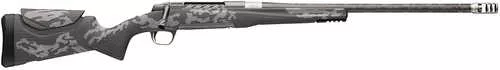 Browning X-Bolt 2 Mtn Pro SPR 300 PRC 3+1 22" Carbon Fiber Wrapped Threaded Barrel, Carbon Gray Cerakote Drilled & Tapped Stainless Steel Receiver, Picatinny Rail Forend, Adj Comb w/Gray Graphics Carbon Fiber Stock