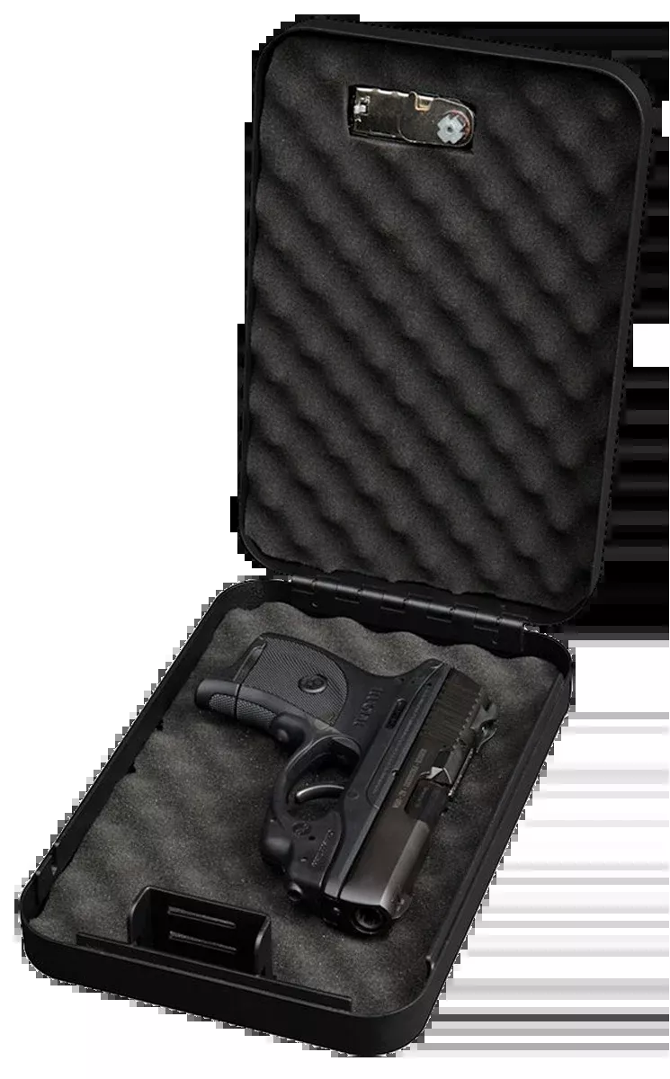 Bulldog BD1126 Personal Vault Combination/Key Entry Steel Pistol Safe - 9.5" x 6.5" x 2"