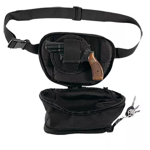 Bulldog BD850 Fanny Pack Size Small Black Nylon Waistband Ambidextrous