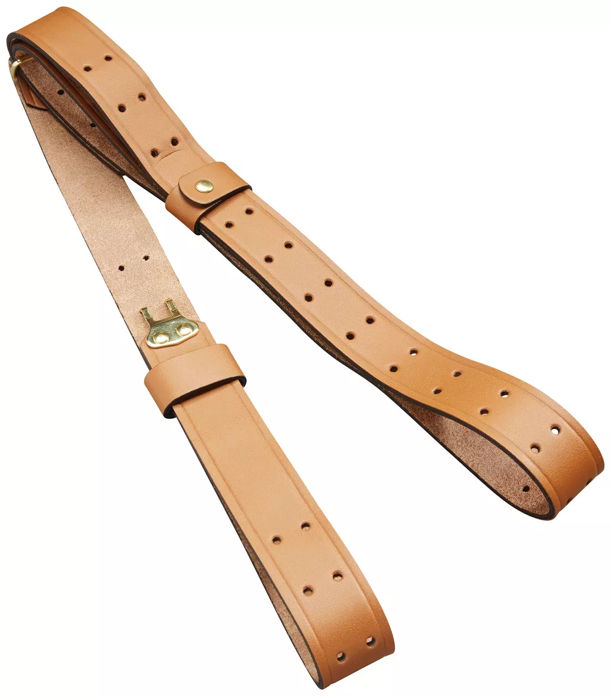 Butler Creek 26113 Military Carry Strap Brown Leather 44" OAL Two-Piece Rifle