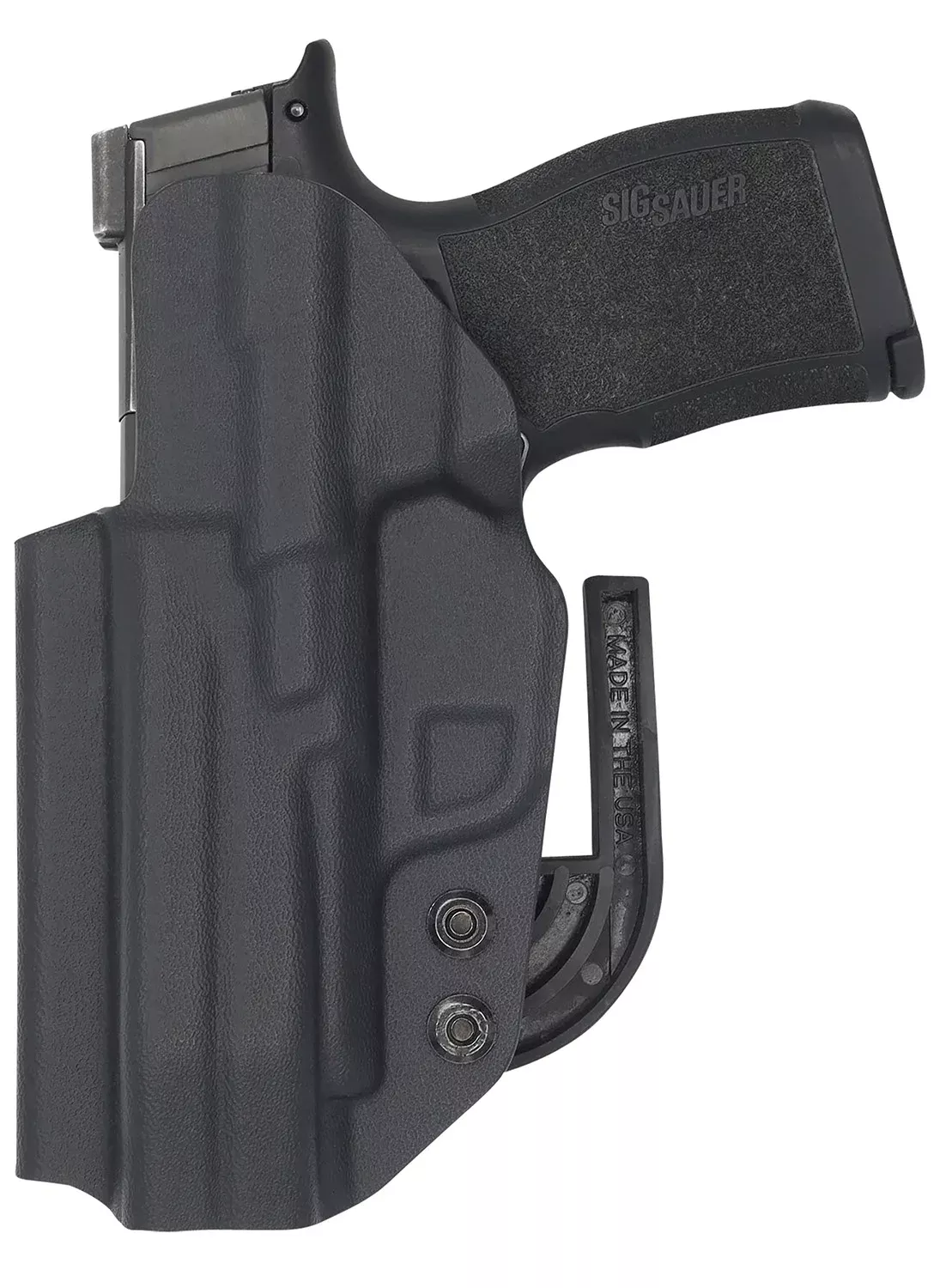 C&G Holsters 0252100 CovertIWB Black Kydex Belt Clip Fits Sig P365XL Right Hand